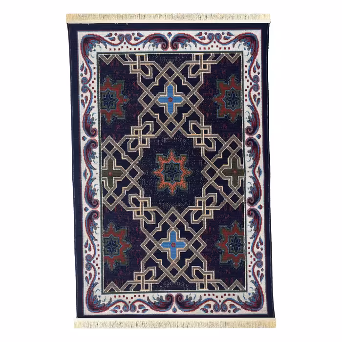 گلیم ماشینی یک و نیم متری  (1.5-1) -  طرح مشبک