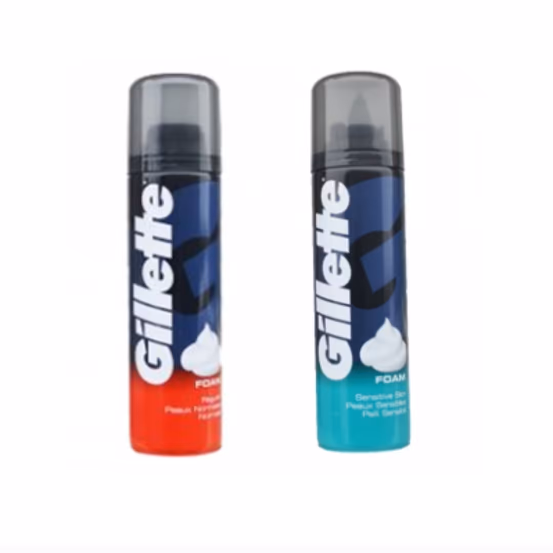 فوم اصلاح ژیلت (Gillette) سری Sensitive 200 میل