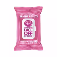 دستمال مرطوب دافی پاک کننده آرایش گیلاس ژاپنی 55 عددی (صورتی)