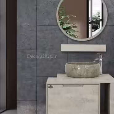 فول ست روشویی کابینتی طرح ماربل