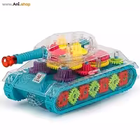 اسباب بازی تانک باتری خور چرخ دنده ای