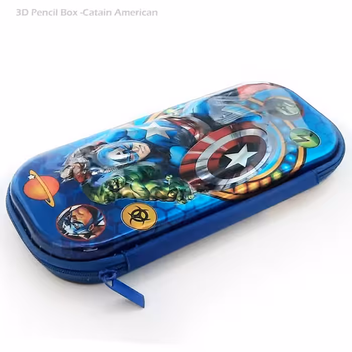 جامدادی لیزری سه بعدی طرح کاپیتان آمریکن