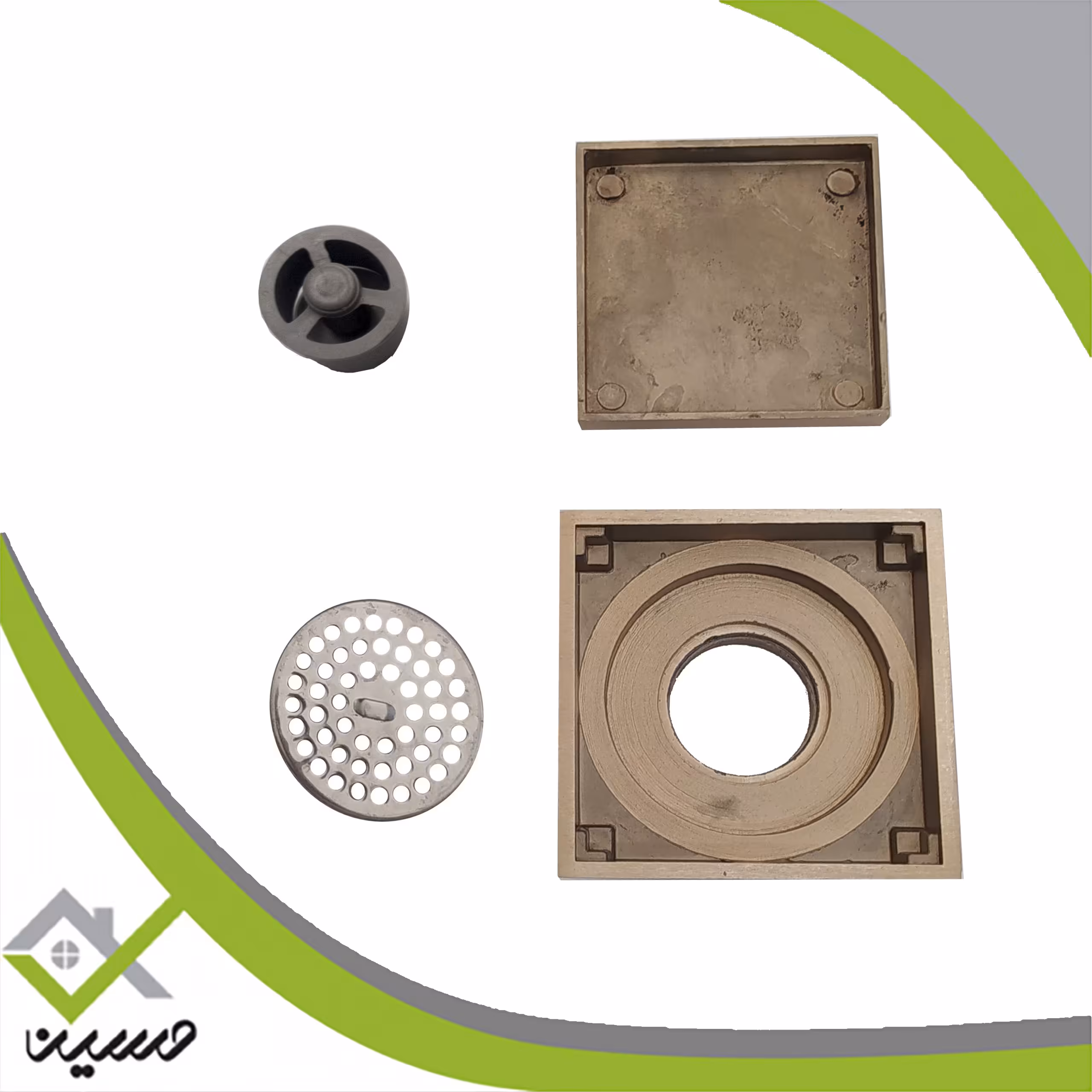 کفشور هفت سی مدل سرامیک خور طلا مات سایز 10در 10(هزینه ارسال پس کرایه است)