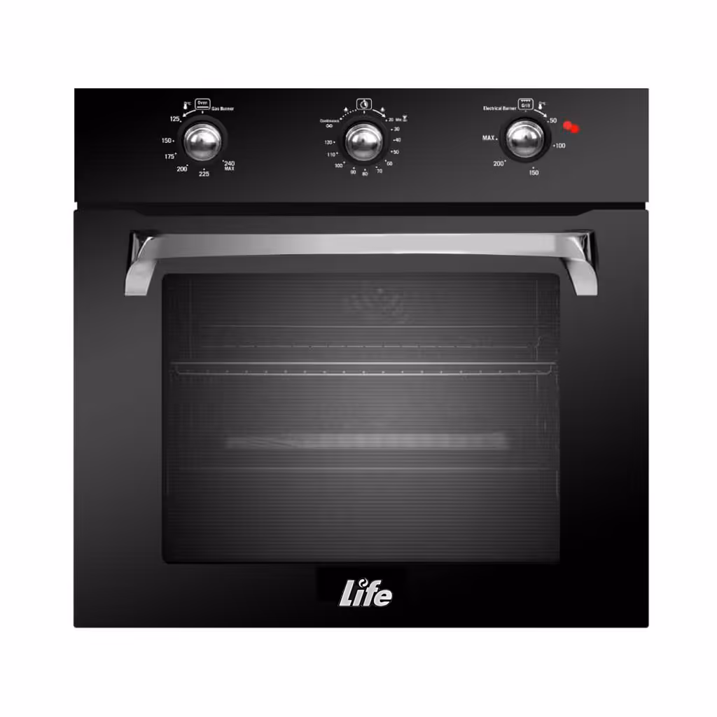 فر تو کار برقی، گازی مشکی شیشه ای لایف مدل Li-53