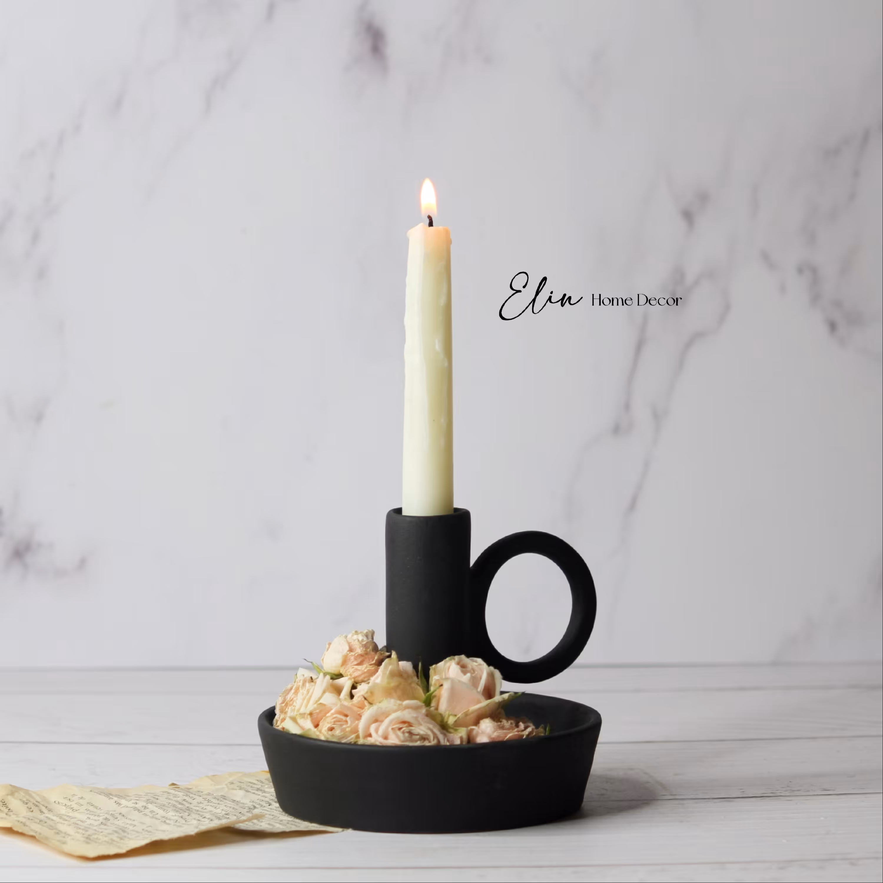 جا شمعی طرح ایکیا،جاشمعی سفالی،جاشمعی خاص،جاشمعی مشکی،جاشمعی دسته دار،شمع وجاشمعی اِلین