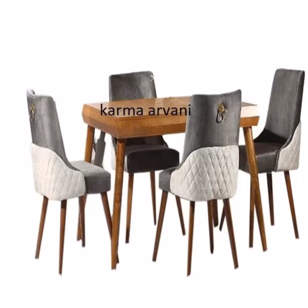 میز ناهارخوری چوبی شیک 10 نفره پیکاسو 1 طوسی سفید ارسال بصورت باربری و پس کرایه