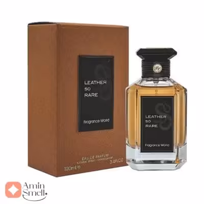 ادکلن لدر سو رر فراگرنس ورد | Fragrance World Leather So Rare