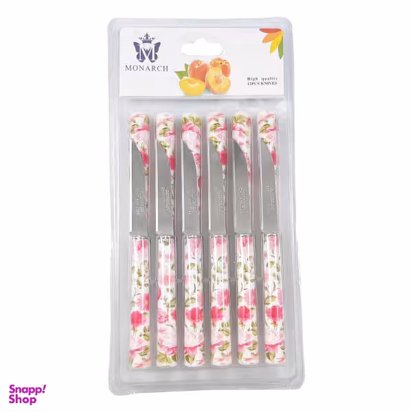 کارد میوه خوری مونارچ کد M004 بسته 12 عددی