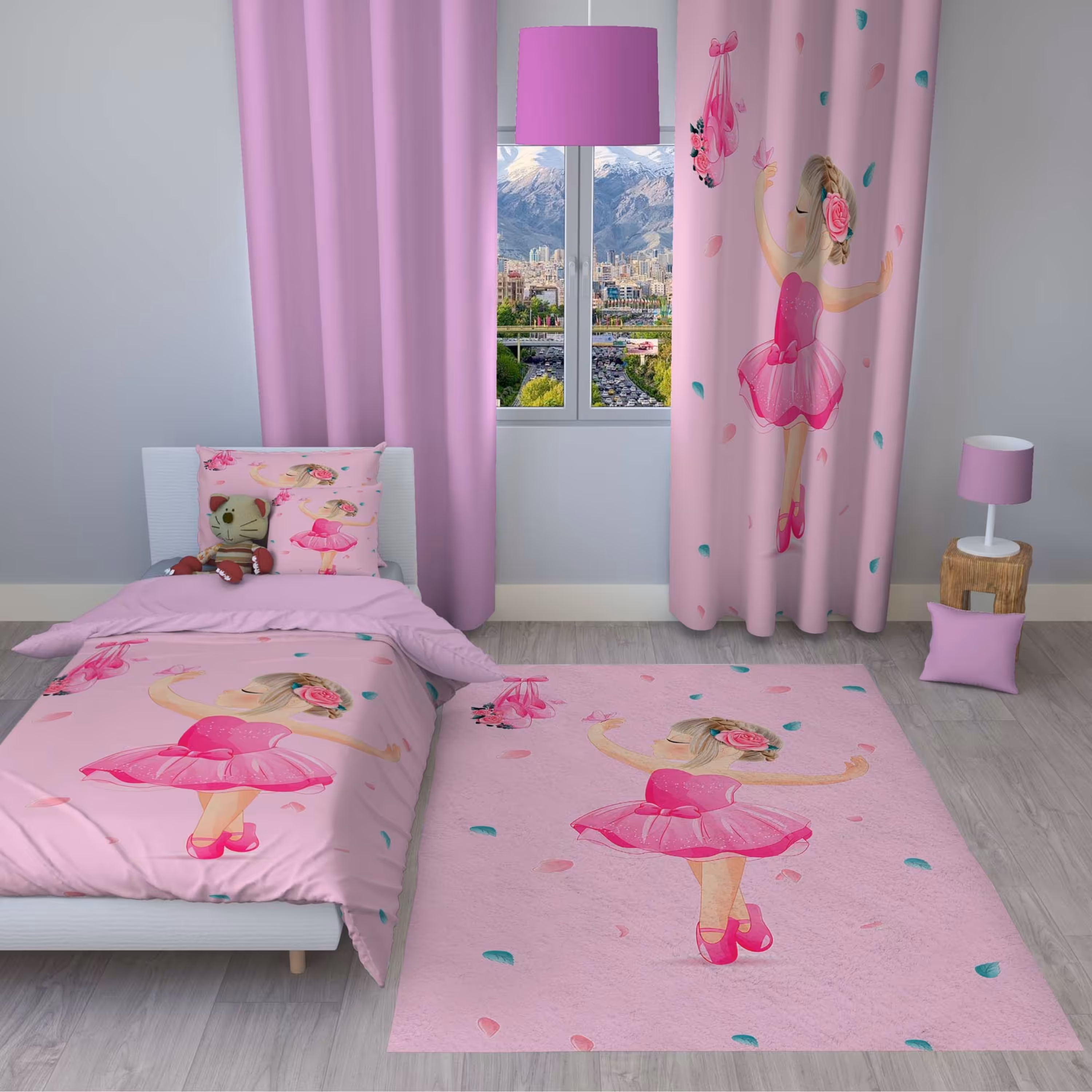 سرویس روتختی مدل c103 یک نفره 4 تکه سایز 140x230