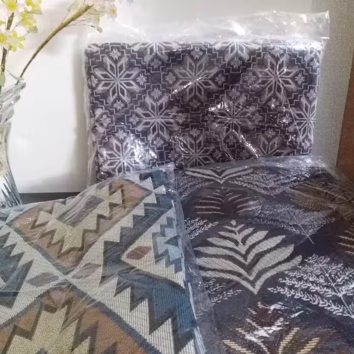 زیر سفره ای پارچه ای سه متری دوردوزی شده