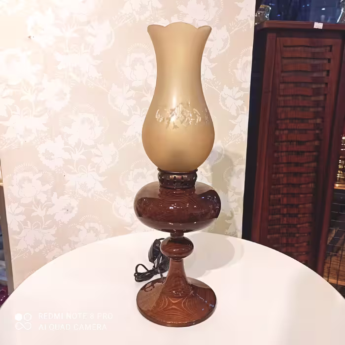 چراغ گردسوز(لمپا) چوبی آباژورکد2