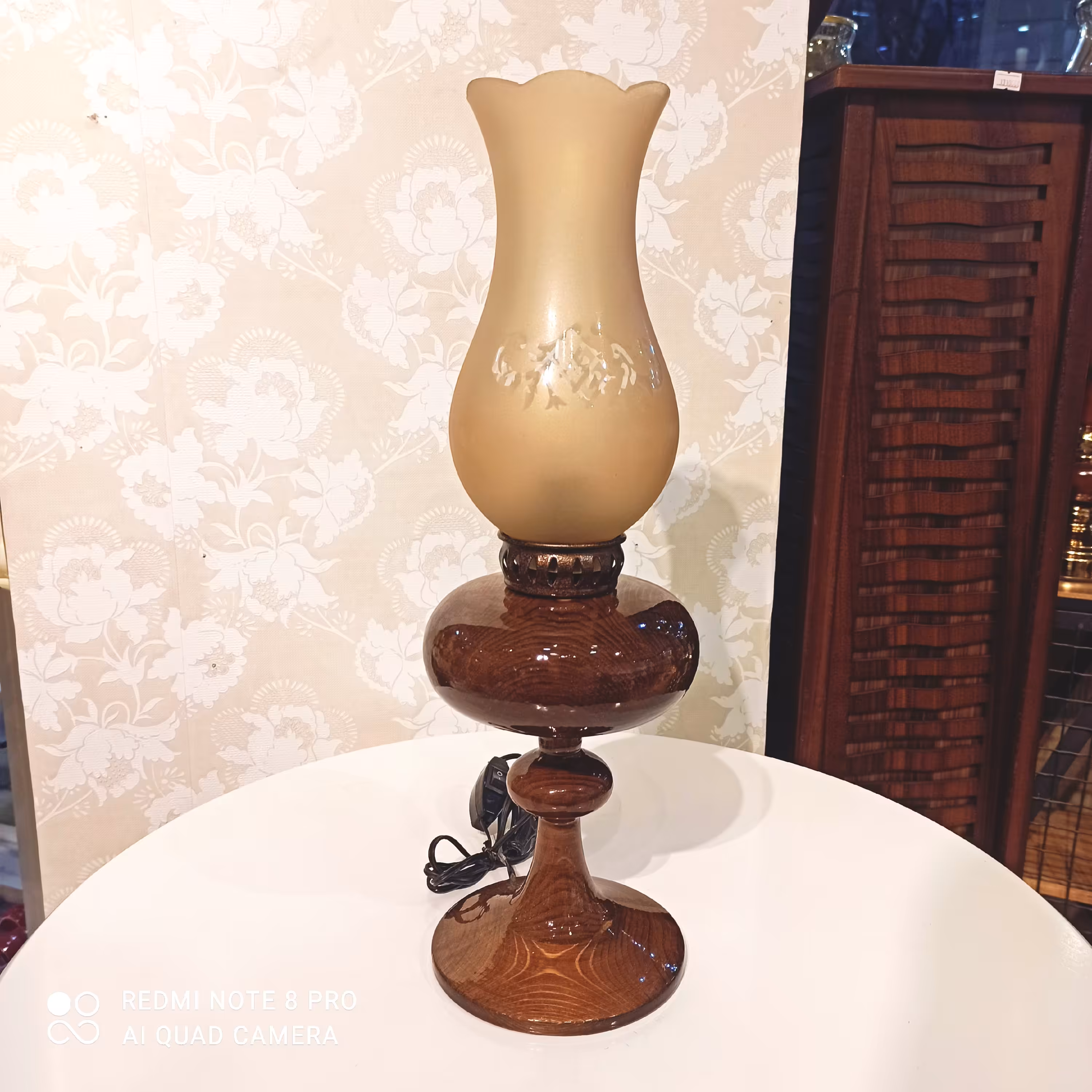 چراغ گردسوز(لمپا) چوبی آباژورکد2