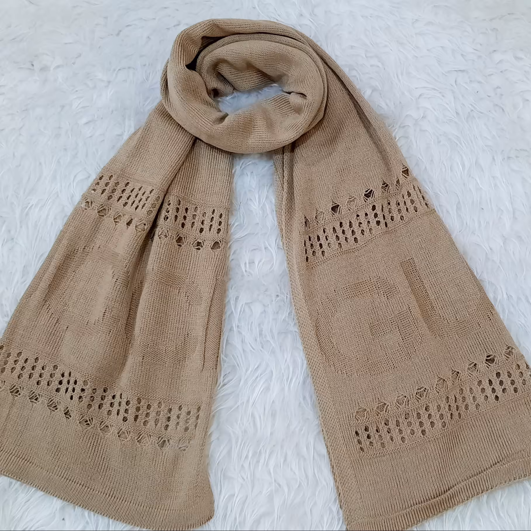 شال بافت کرم