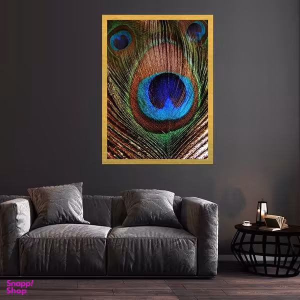 تابلو بکلیت طرح مدرن پر طاووس مدل قاب شاسی T-S10110