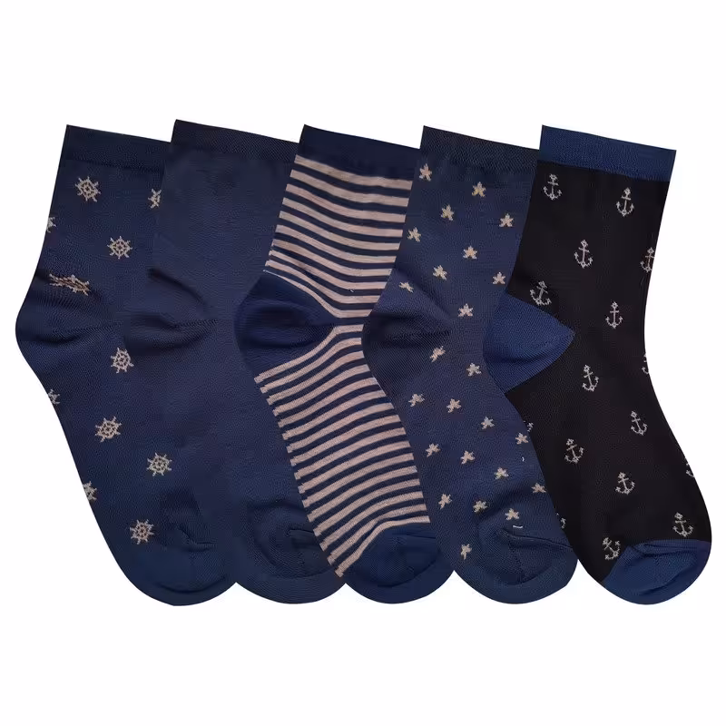 جوراب 4204 بسته 5 عددی فری سایز