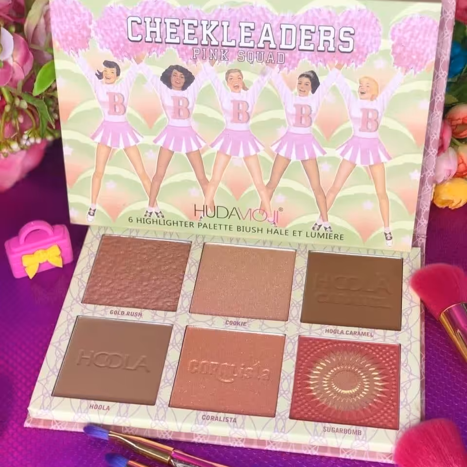 پالت هایلایتر هدی موجی چیک لیدرز
HUDAMOJI Cheekleaders Pink Squad