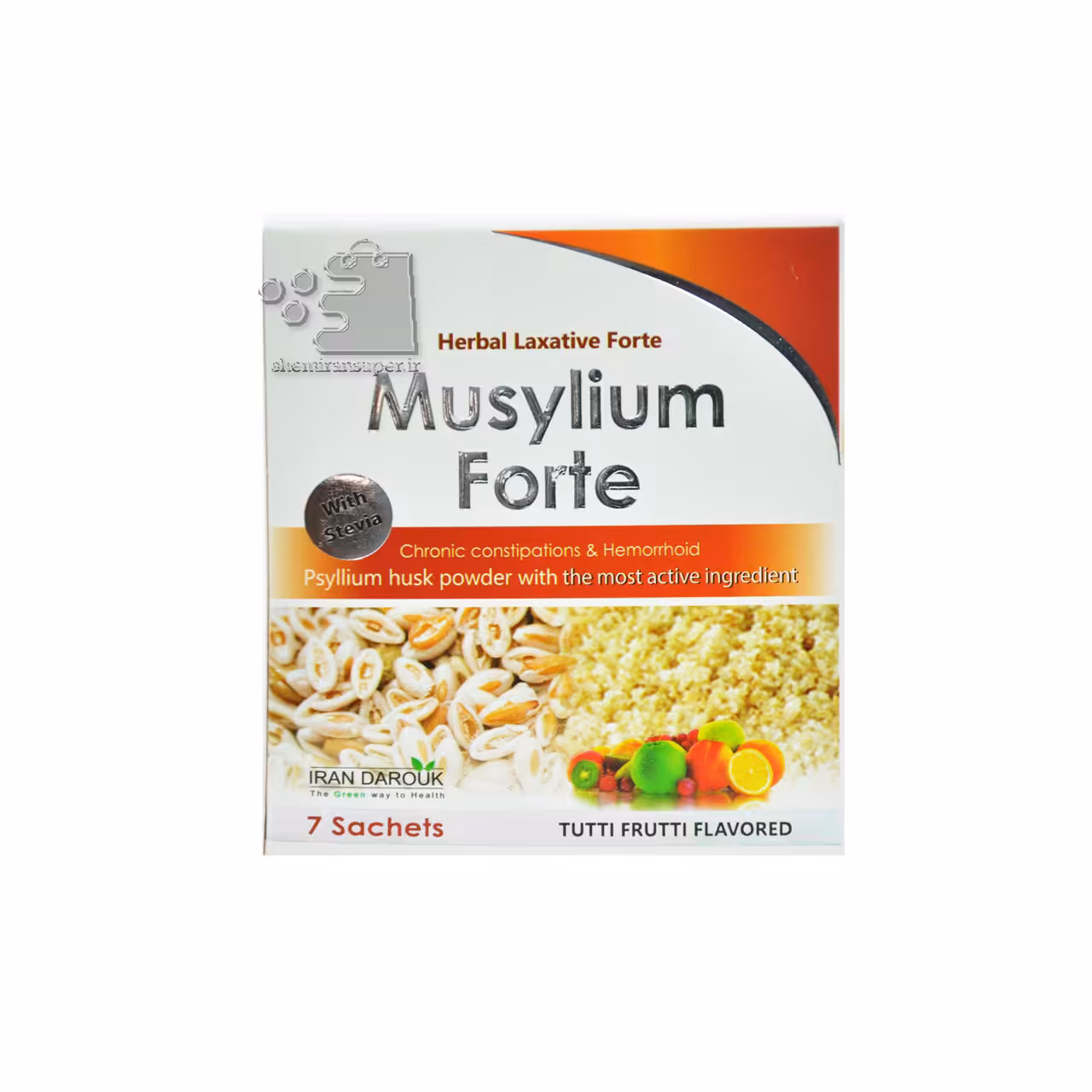 پودر پوسته اسفرزه ( موسیلیوم فورت ) با طعم توتی فروتی 7 عددی