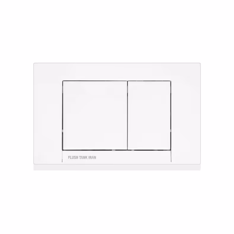 کلید فلاش تانک ایران چهارگوش سفیدcode04(پسکرایه)