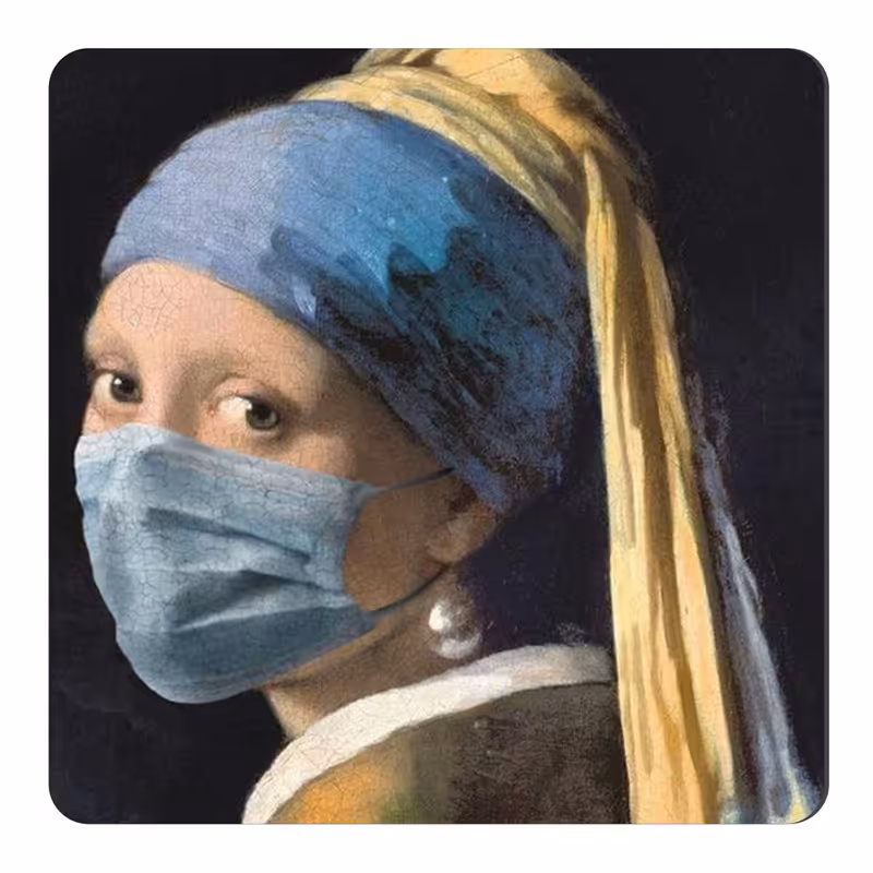 مگنت یخچال طرح دختری با گوشواره مروارید کد wmg321