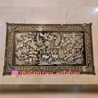 تابلو قلمزنی تمام خاتم طرح قلمزنی پر فروش سالای اخیر ابعاد 120 در 70