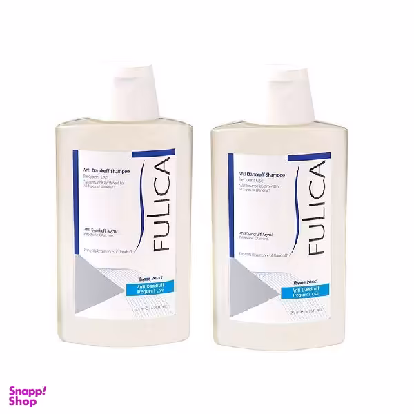 شامپو ضد شوره فولیکا (Fulica) جهت مصرف روزانه حجم 200 میلی‌لیتر مجموعه 2 عددی