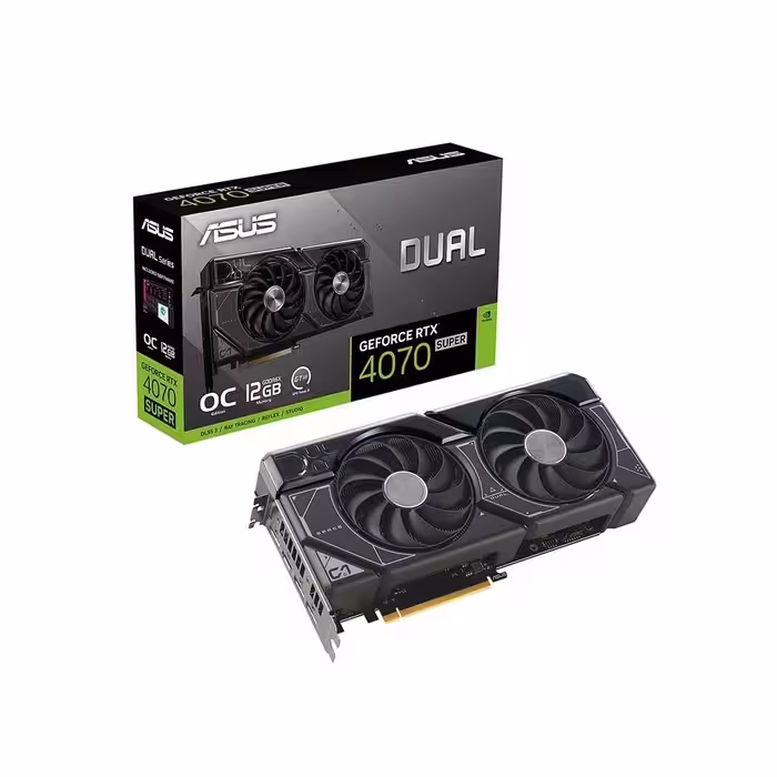 کارت گرافیک ایسوس مدل Dual RTX 4070 Super OC ظرفیت 12 گیگابایت