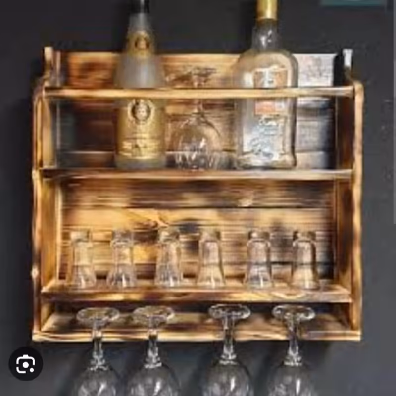 شلف دیواری تمام چوب