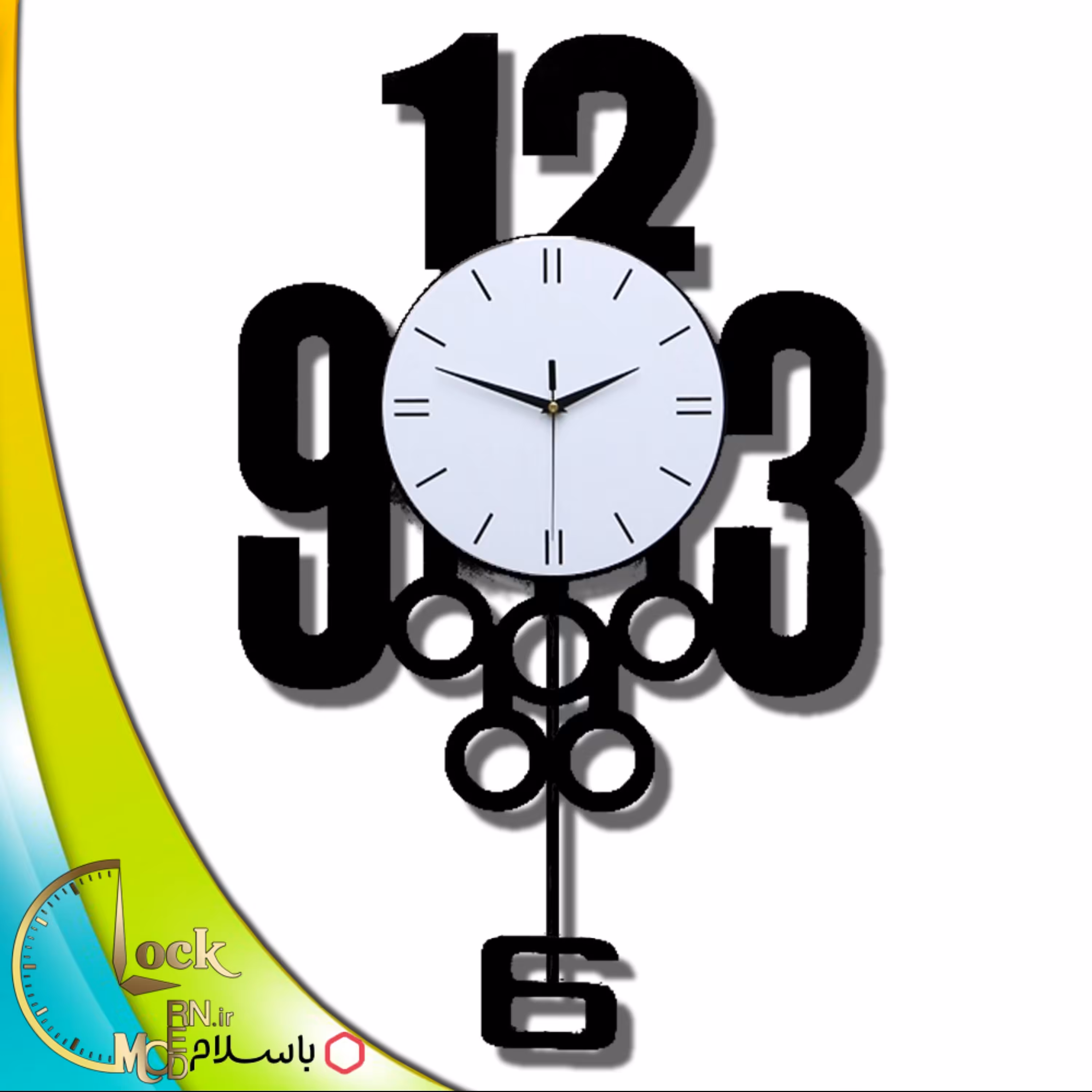 ساعت دیواری پاندولی طرح فانتزی کد 782 (پس کرایه)