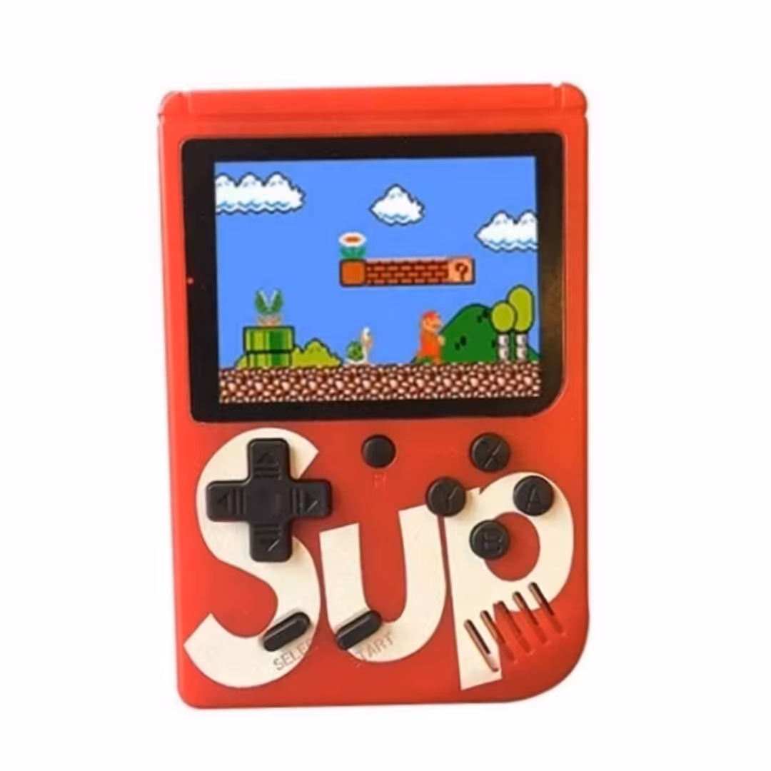 کنسول  بازی قابل حمل ساپ گیم دارای 400 بازی نوستالژی رنگ قرمز.  up game box  400