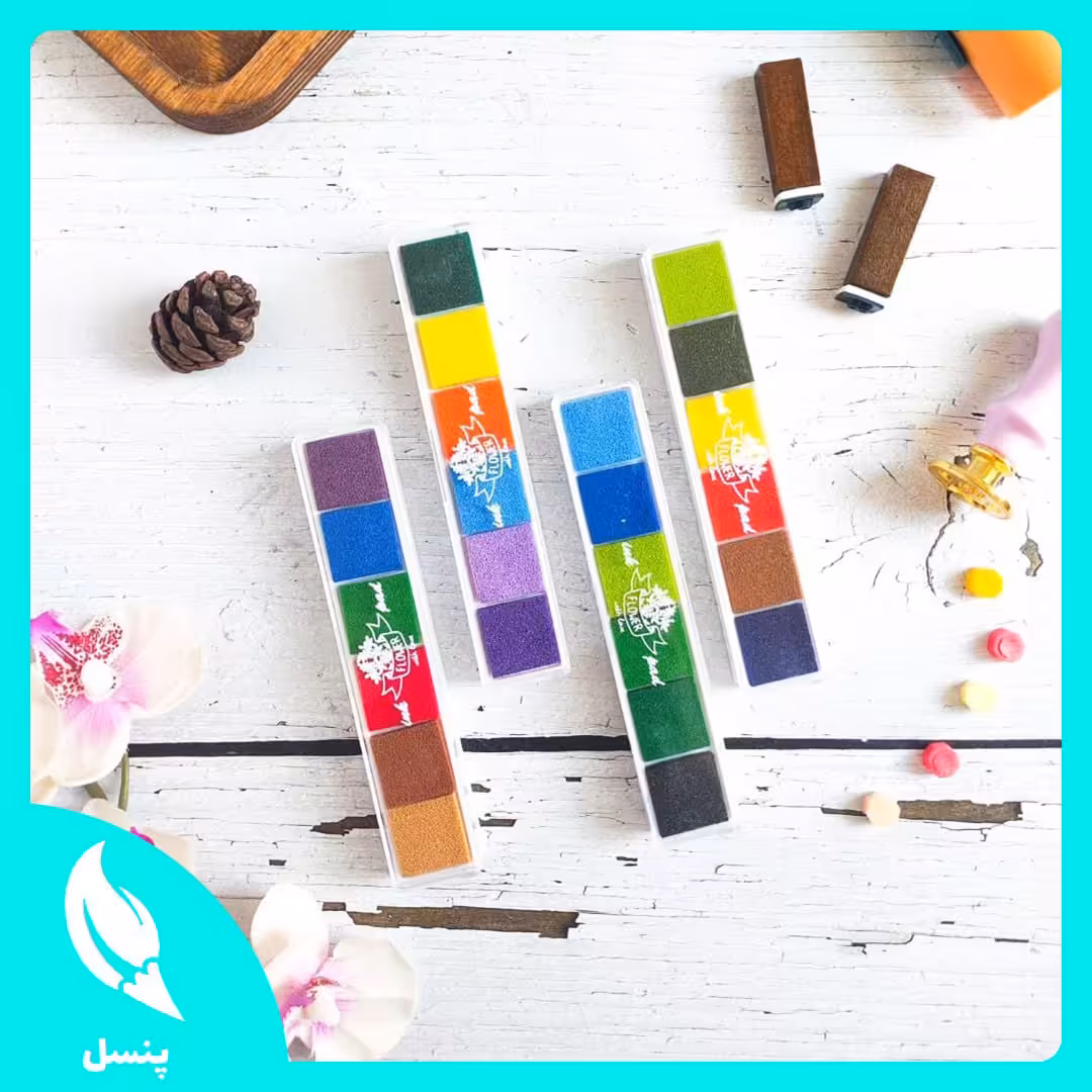 استامپ رنگین کمان مربعی