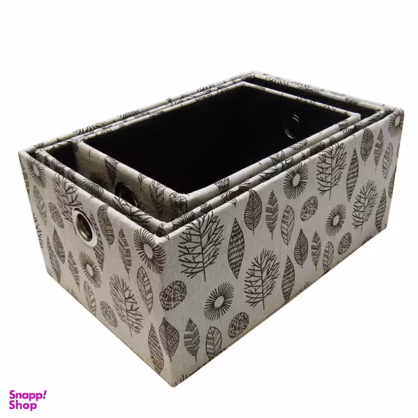 باکس نظم دهنده هوم اند لایف مدل مانویل طرح برگ فانتزی مجموعه 3 عددی