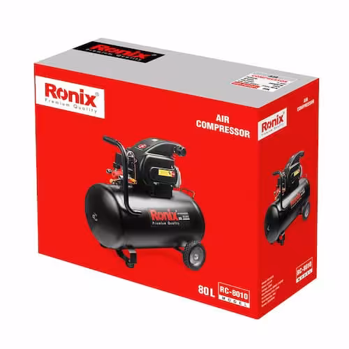  کمپرسور  و  پمپ  باد 80 لیتری رونیکس  RC-8010 مدل روغنی
