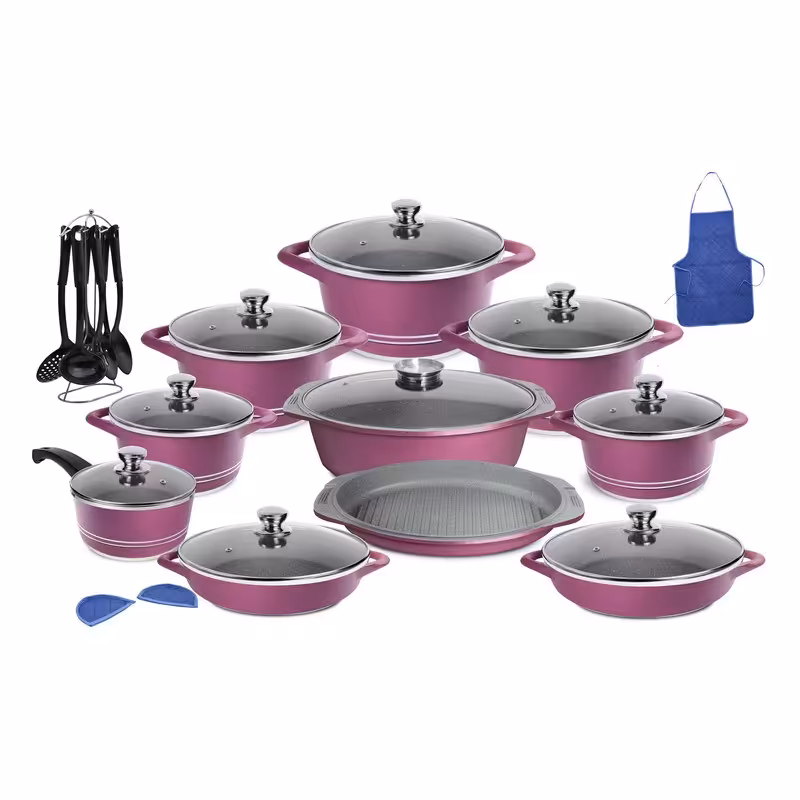 سرویس قابلمه 29 پارچه طرح ایتالیا B ماربل برند mgs