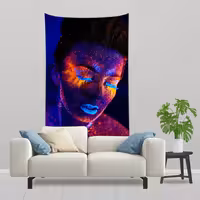 پوستر پارچه ای پرینتینگ لند طرح بکدراپ آرایشی کد A31