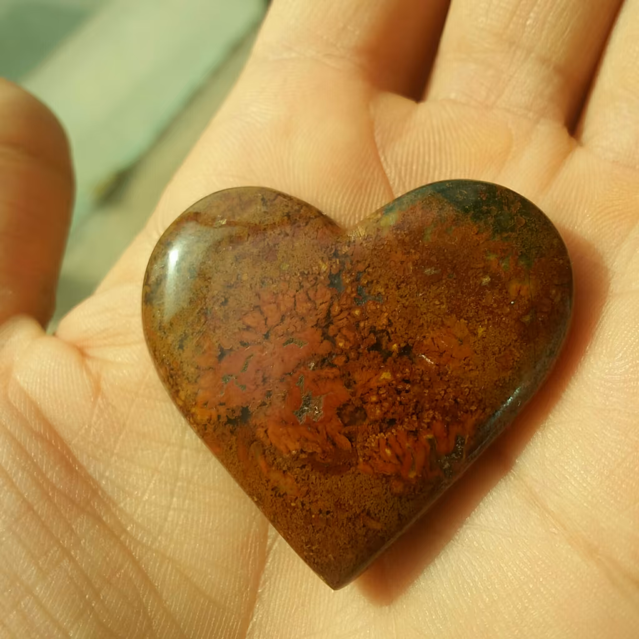 نگین شجر پاییزه تراش قلب شاهکار خلقت خوش رنگ و بسیار خاااص