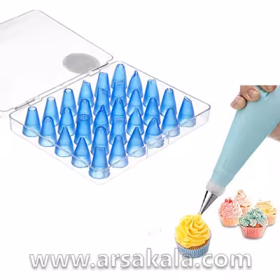 ماسوره خامه زنی و شیرینی پزی 30 عددی