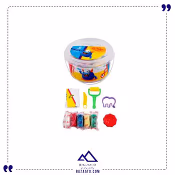 خمیر بازی سطلی 5 رنگ looky لوکی