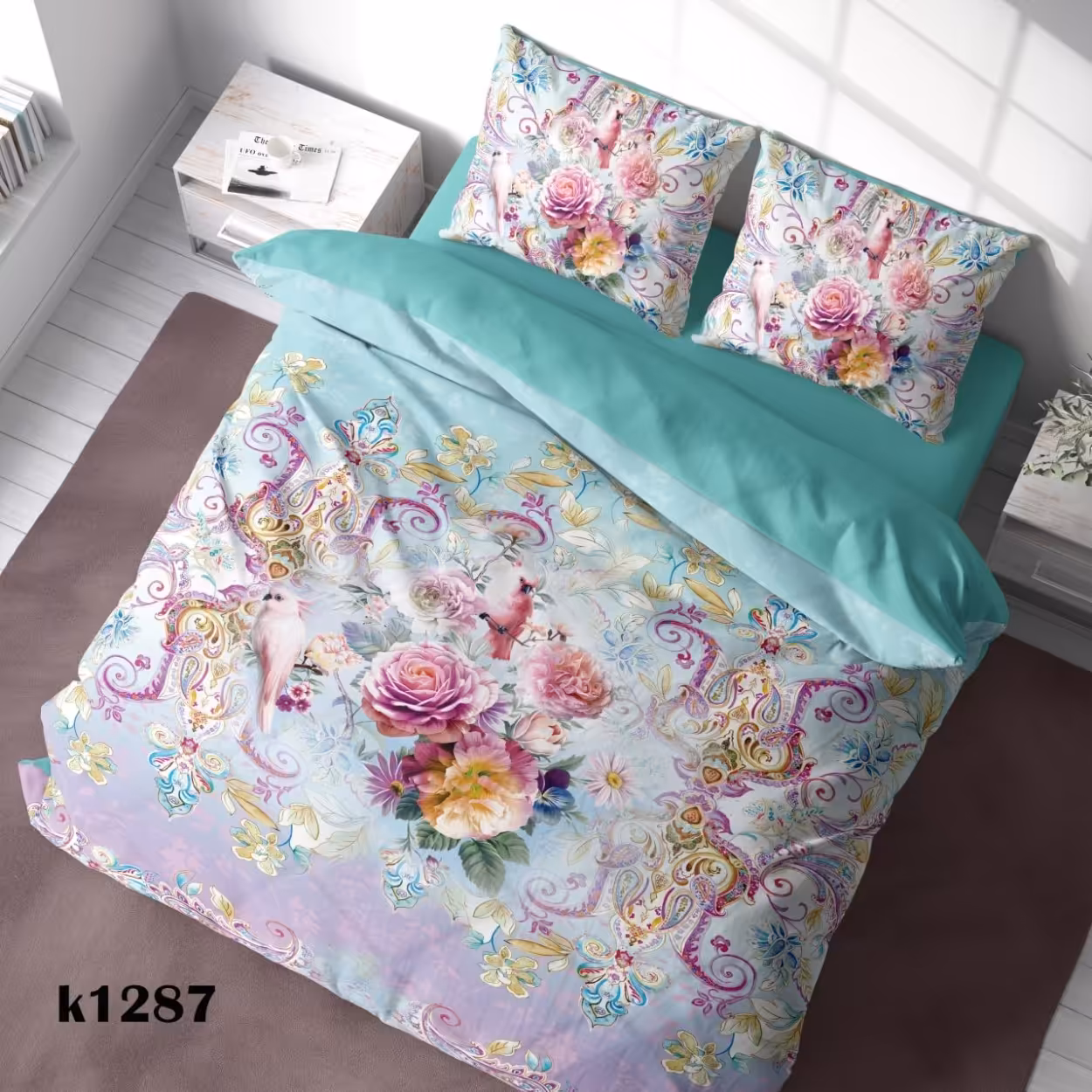 سرویس روتختی ترک إو turkev کد K-1287 دونفره 6 تکه
