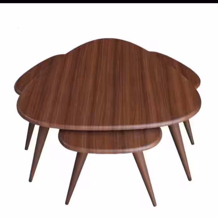 میز جلومبلی  جلو مبلی وعسلی مثلث جلومبلی مثلثی 4تیکه