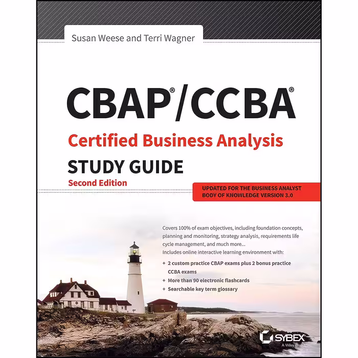 کتاب زبان اصلی CBaP  CCBa Certified Business analysis Study Guide انتشارات Sybex
