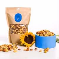 آجیل 4مغز بوداده ممتاز 800 گرمی(بادام هندی-درختی-پسته زعفرانی اعلا- فندق با پوست)