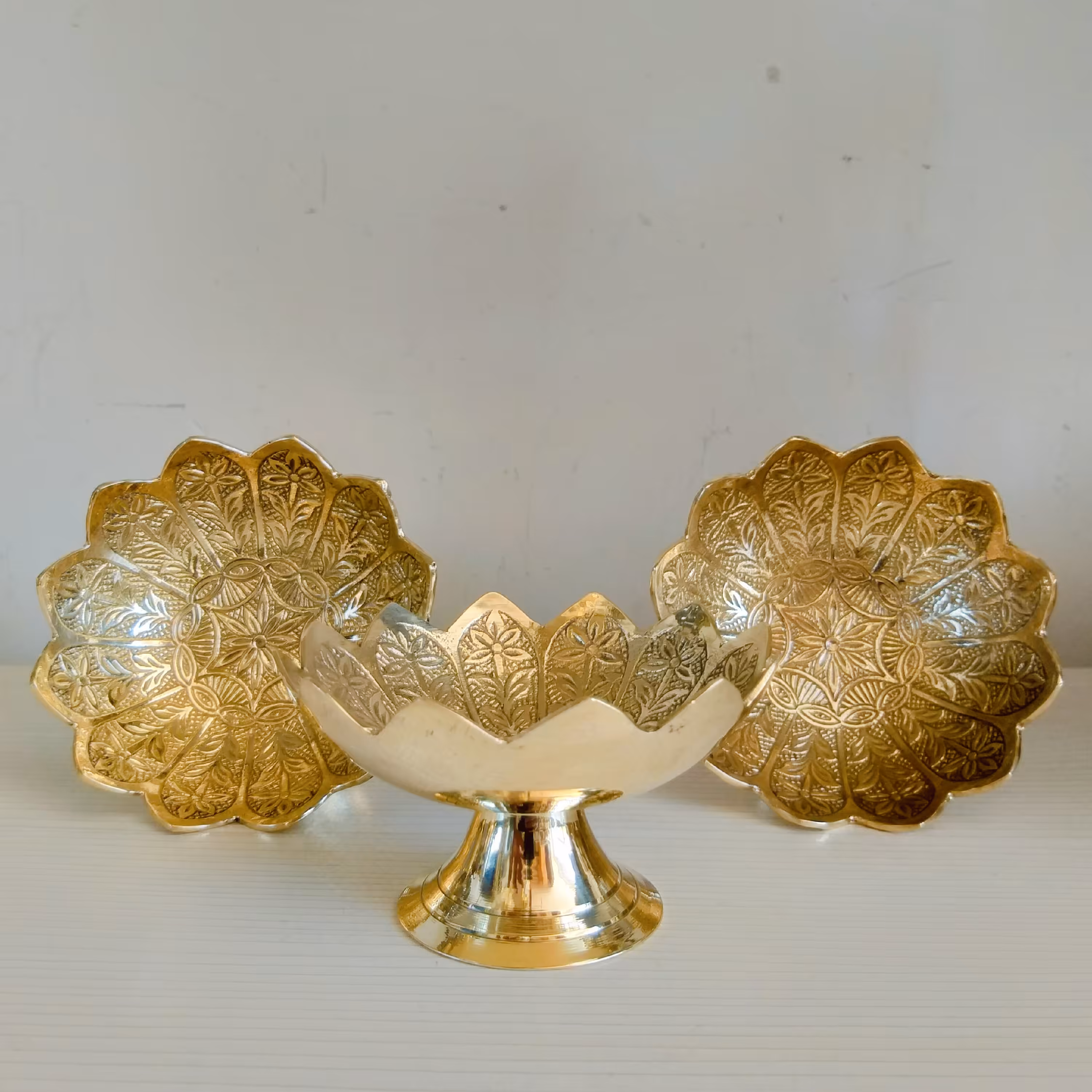 ست 6تایی پیاله برنز،هفت سین آجیل ،ساخت هندوستان