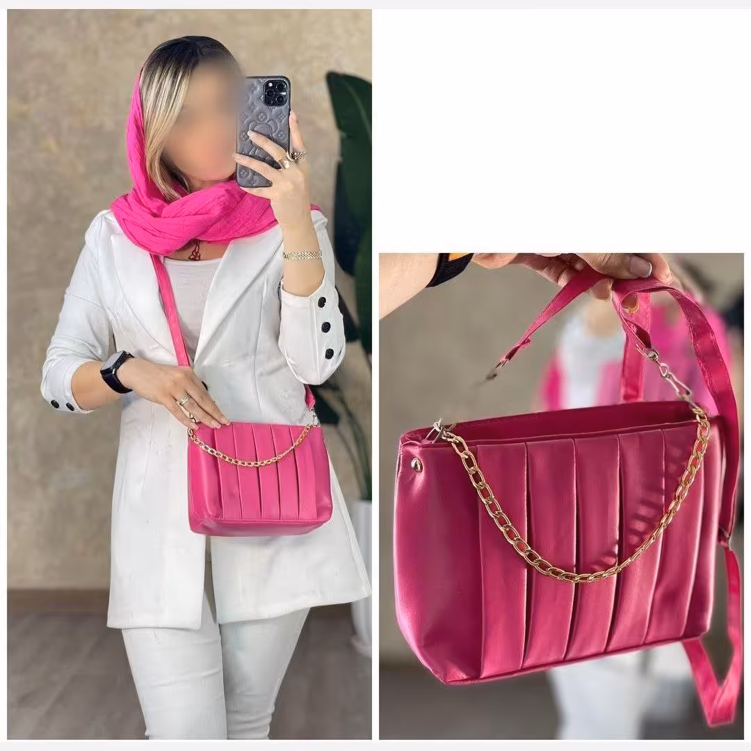 کیف پلیسه (ابعاد25 در17)- کیف دخترانه - کیف زنانه - کیف پلیسه - کیف رودوشی - کیف دوشی - کیف عیدانه - کیف عید - کیف