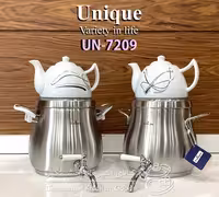 کتری و قوری شیردار 4/5 لیتر استیل یونیک کد UN_7209