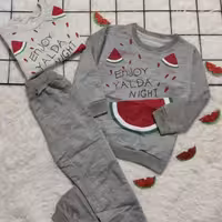 ست بلوز و شلوار یلدا یی اسپورت ( مناسب برای ست  خواهر برادری) 