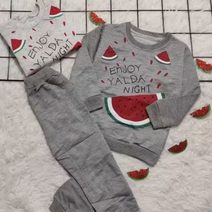 ست بلوز و شلوار یلدا یی اسپورت ( مناسب برای ست  خواهر برادری) 