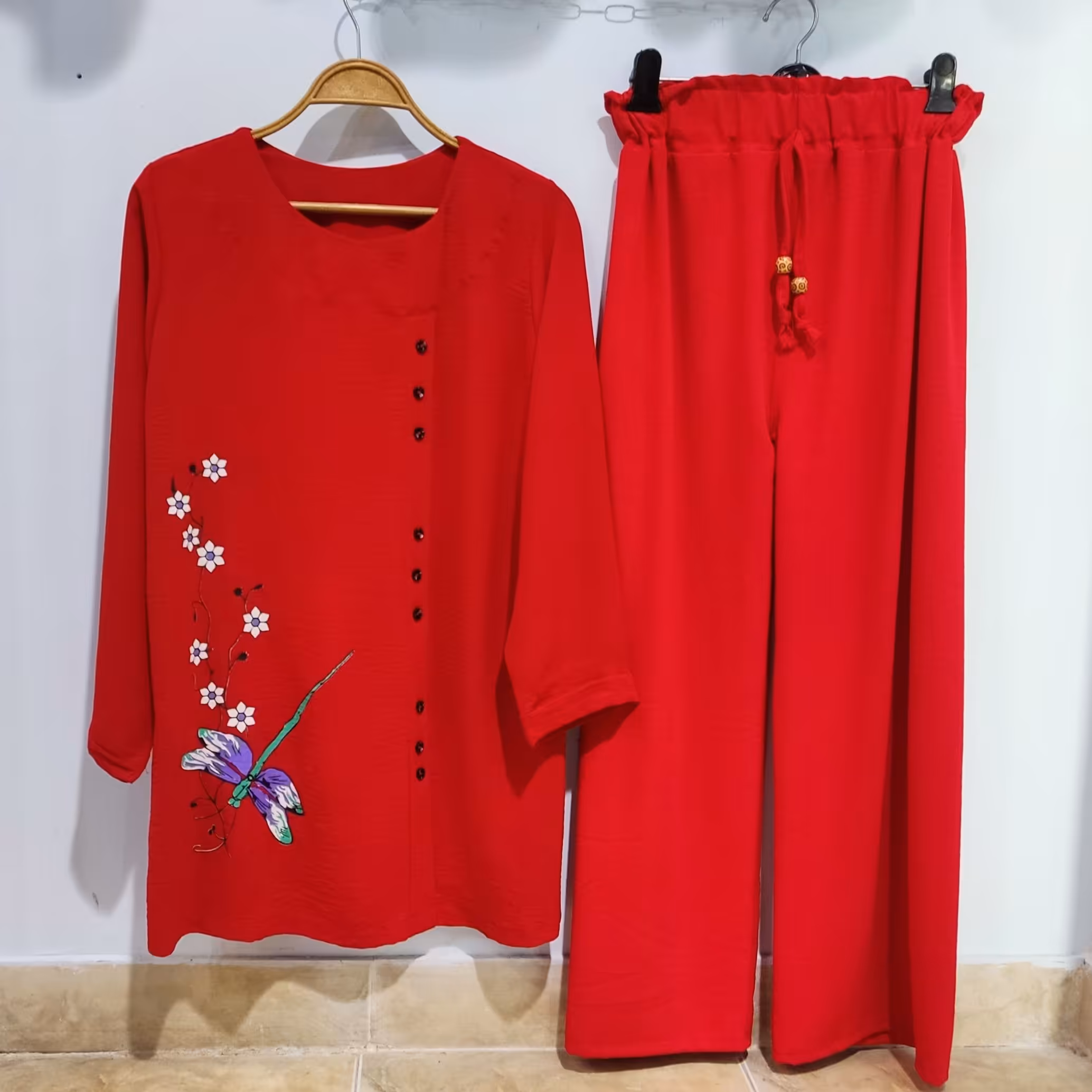 ست تونیک وشلوار ابروبادی زنانه و دخترانه