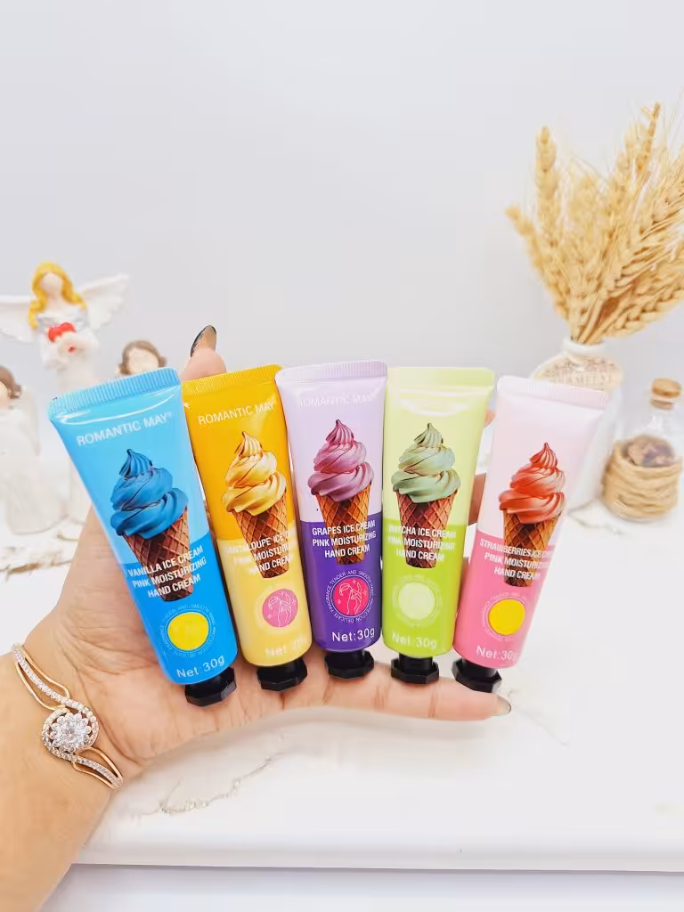 پک کرم دست 5 عددی فانتزی رایحه بستنی کد 1097