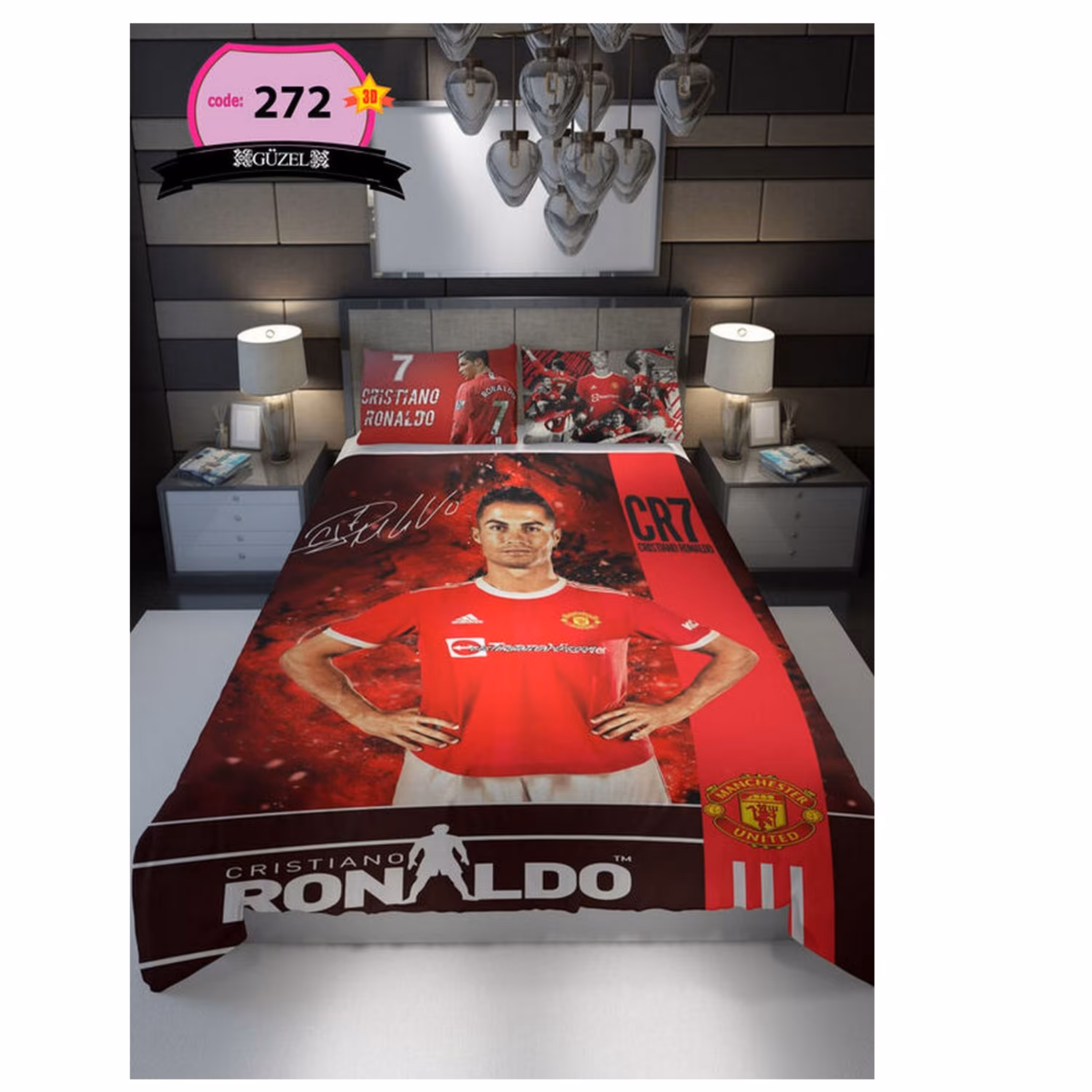 روتختی تک نفره سه بعدی برند گوزل -5 تکه - کد272