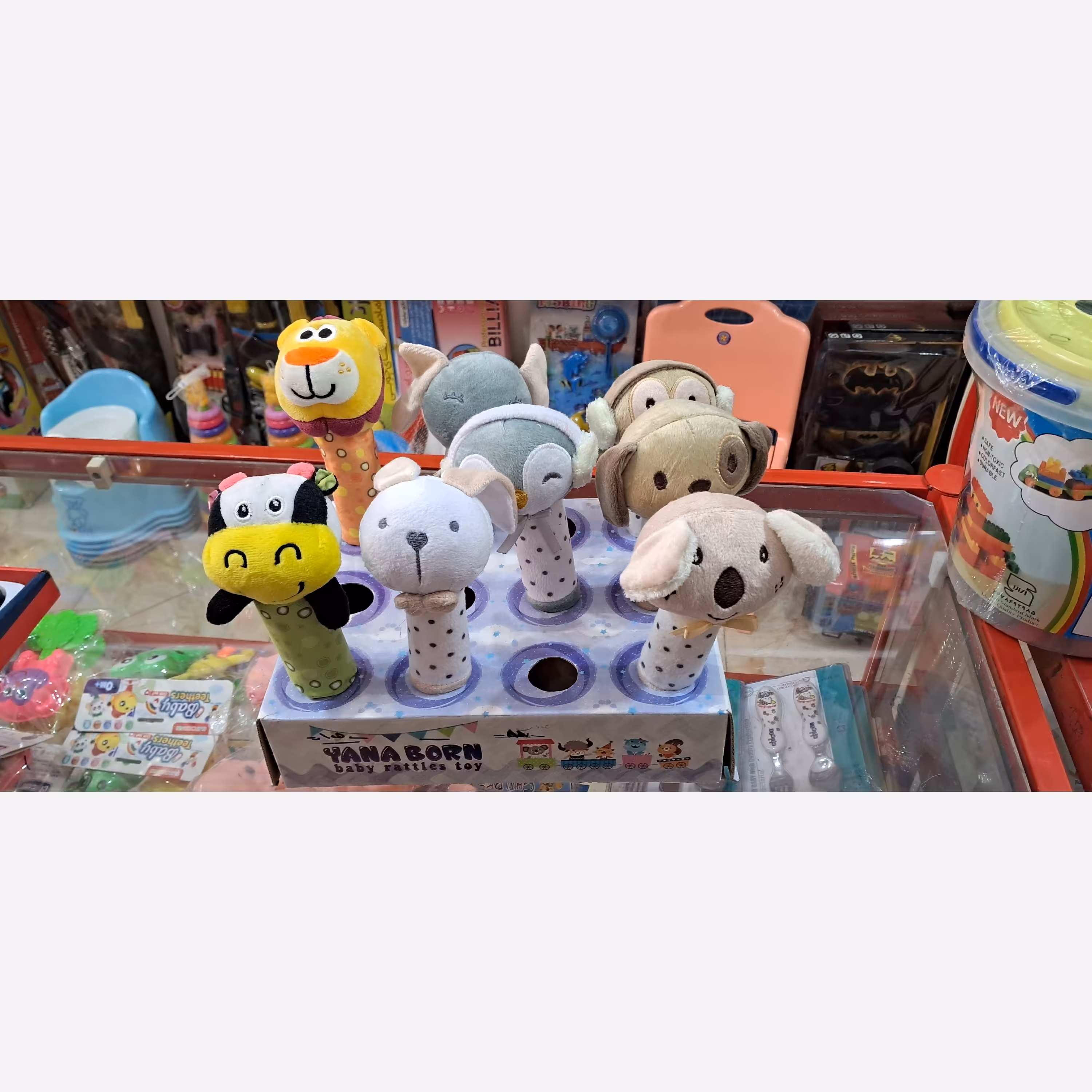 سیسمونی جغجغه سوئیسی طرح خرس  کلاه کج